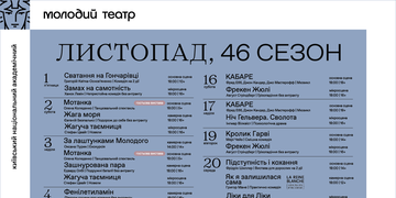 Афіша листопаду
