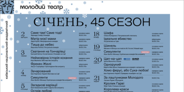 Афіша січня