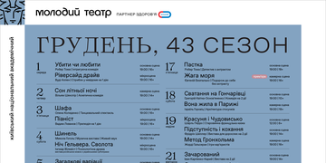 Репертуар грудня