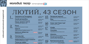 Репертуар лютого