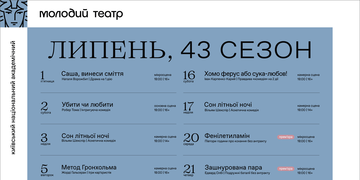 Афіша липня