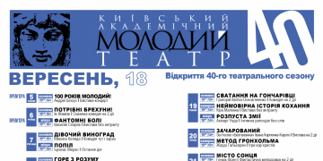 репертуар вересня
